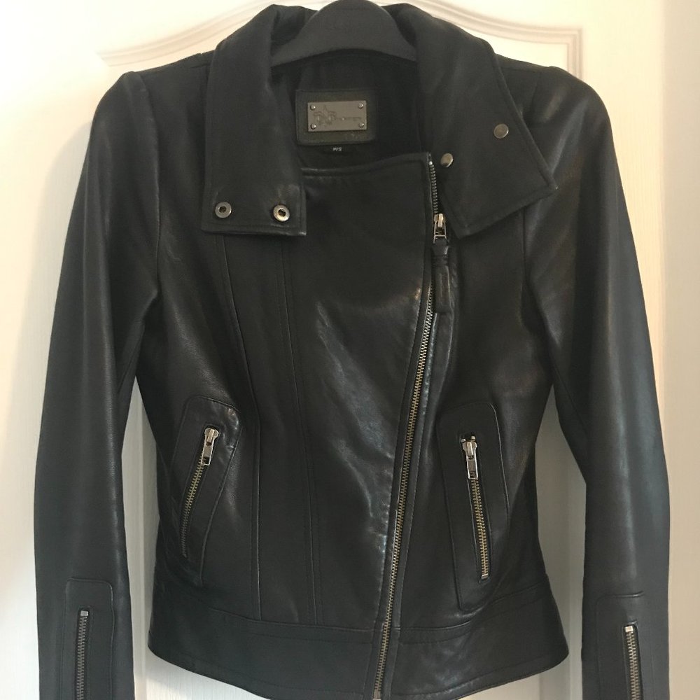 Mackage Leather Biker Jacket